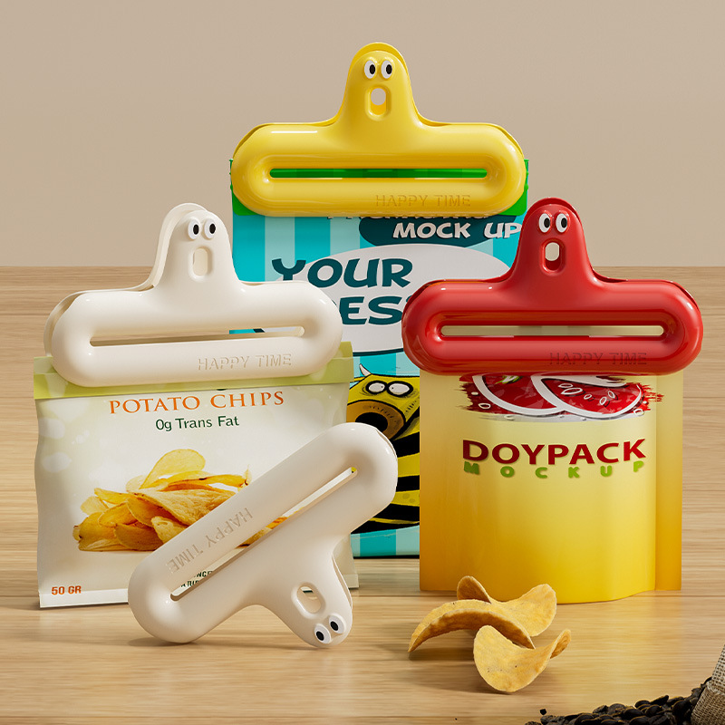 Food Snacks Packaging - 1/4 Cartoon-Verschlussklammer, feuchtigkeitsbeständig, zum Fixieren von