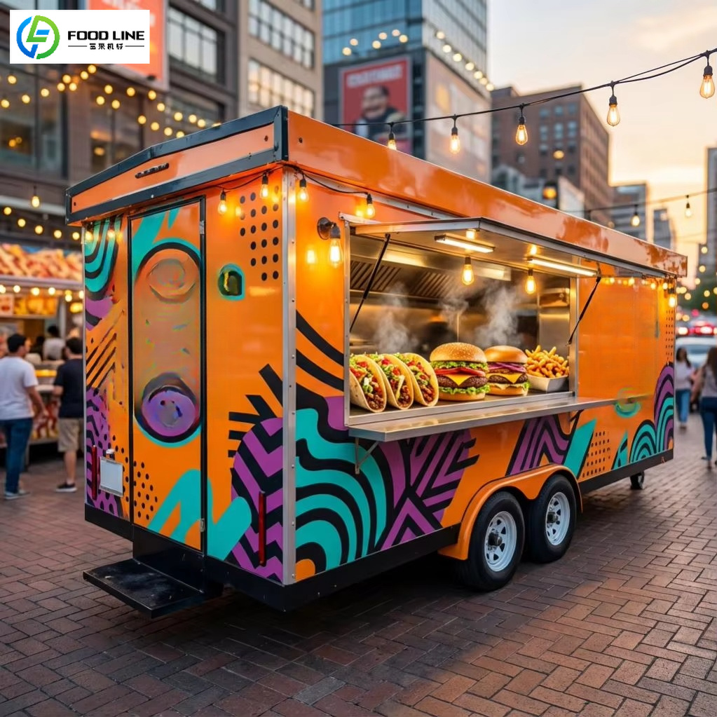 Food Snacks Corner - FOODLINE Hersteller Imbisswagen mit Aufprallschutz-Ecken, Stabilem
