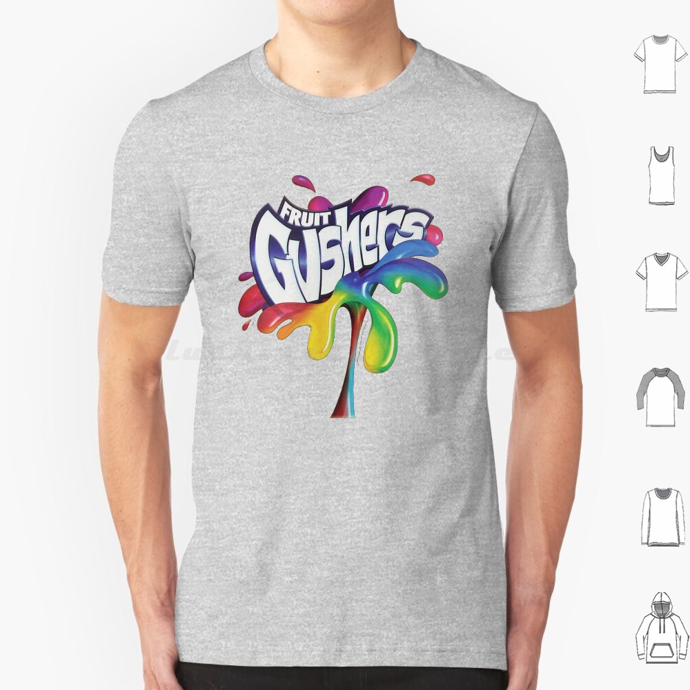 Logo Food Snack - Fruit Gushers 90er Logo T-Shirt Baumwolle