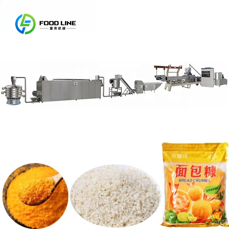 Food Evening Snacks - Kundenspezifische Doppelschneckenextrusionsanlage für gepuffte Brotkrümel mit