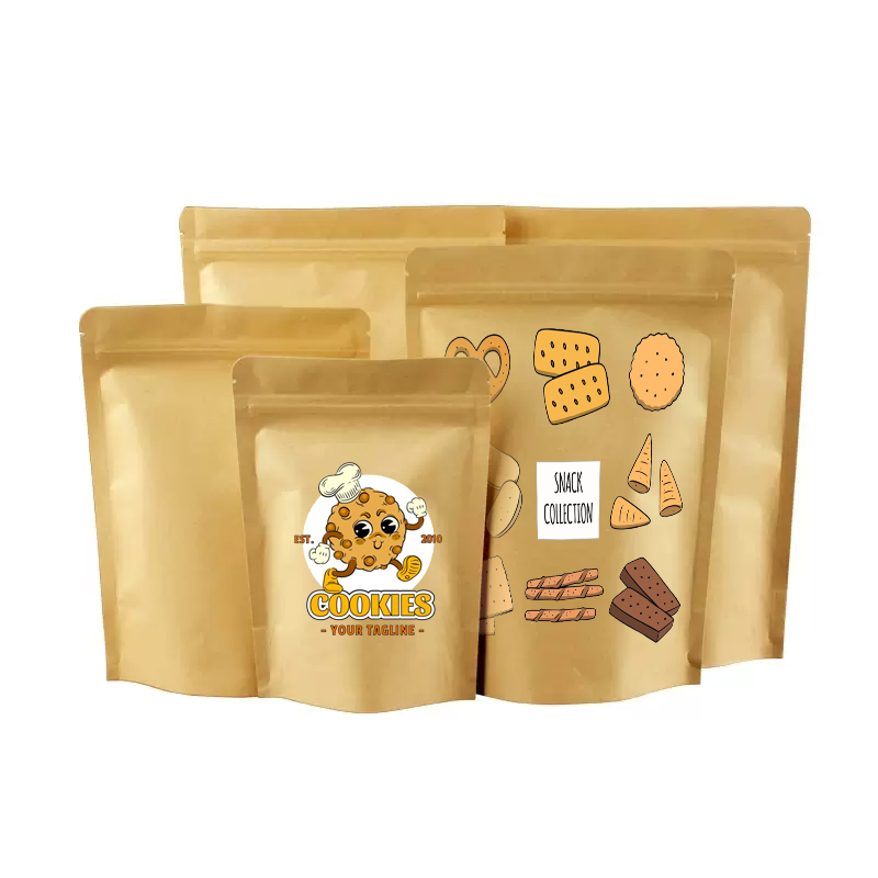 Individuell bedruckte braune K – Logo Food Snack Bewertung und Preis