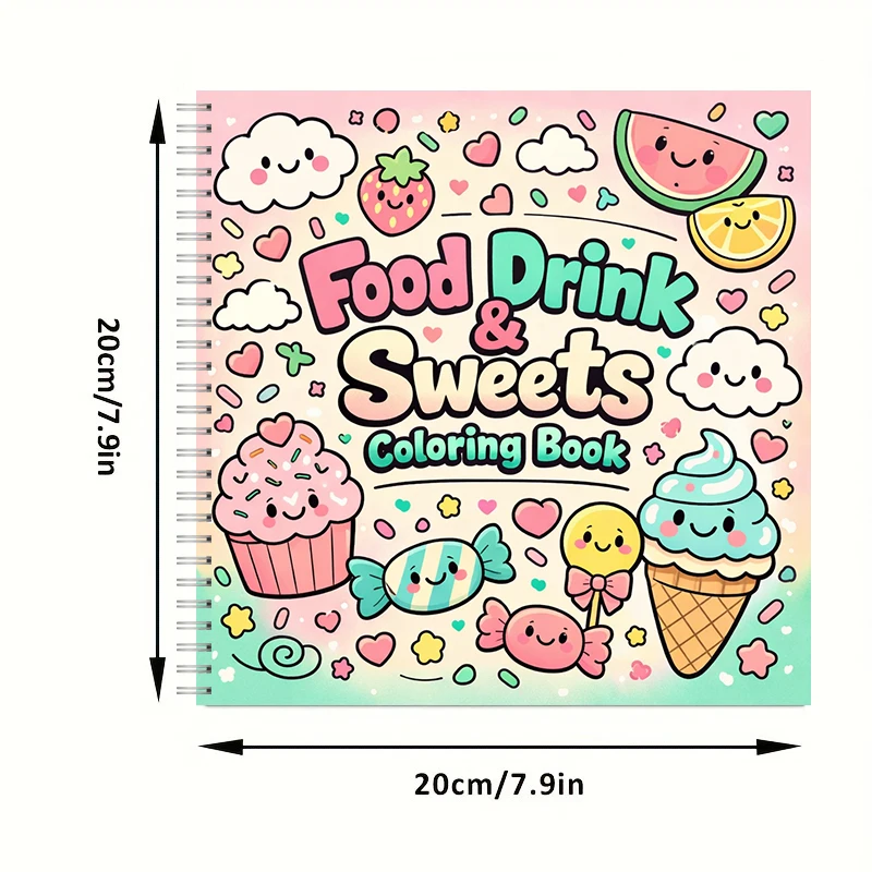 Malbuch „Essen, Trinken & Süße – Food Y Snacks Coloring Book Bewertung und Preis