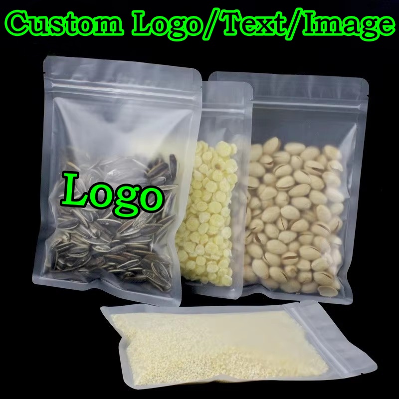 100 Stück Mattierte Plastik-Zi – Logo Food Snack Bewertung und Preis